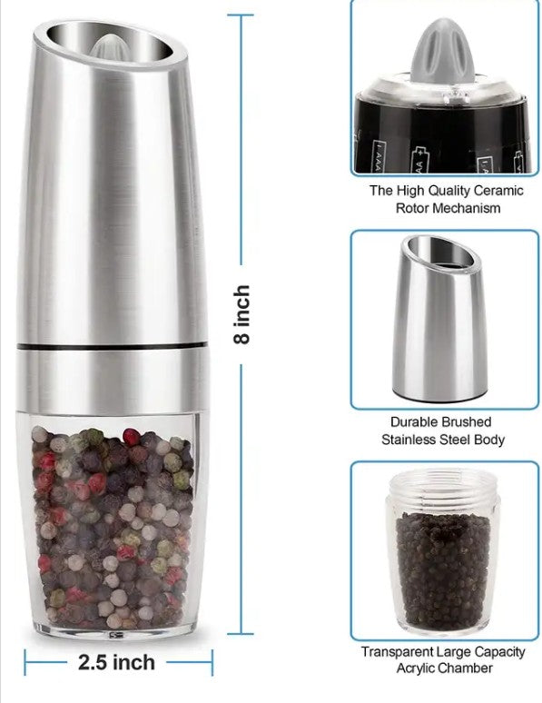 Electric Salt And Pepper Grinder Set_4